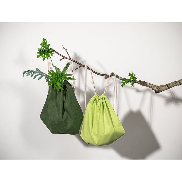 Rucksack aus recycelter Baumwolle (70%), Polyester (30% rPET) (140 g/m²) Giunrg