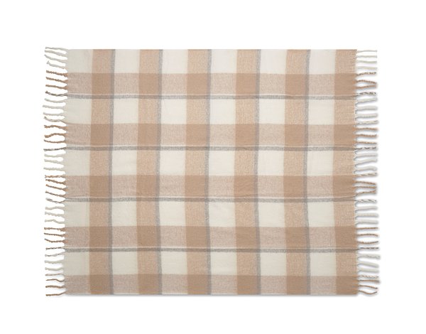 Karierte Mohair-Decke Nathli