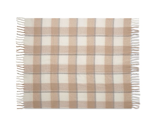 Karierte Mohair-Decke Nathli