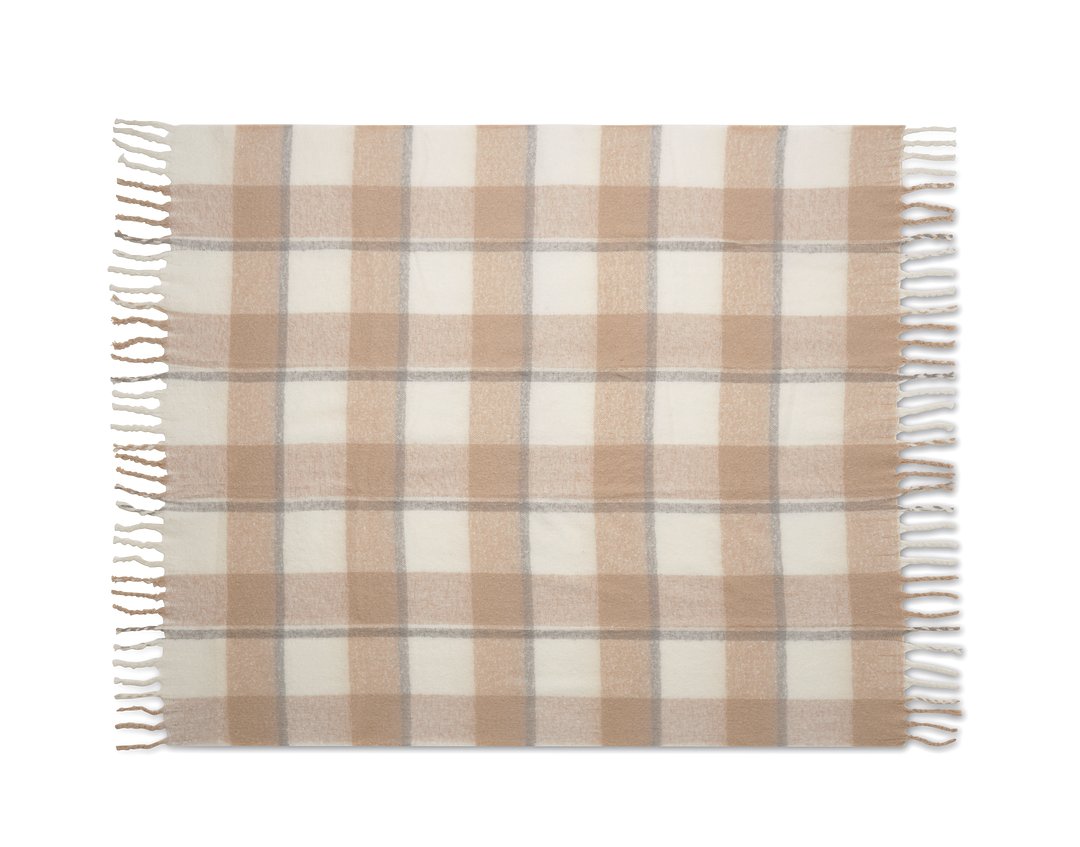 Karierte Mohair-Decke Nathli