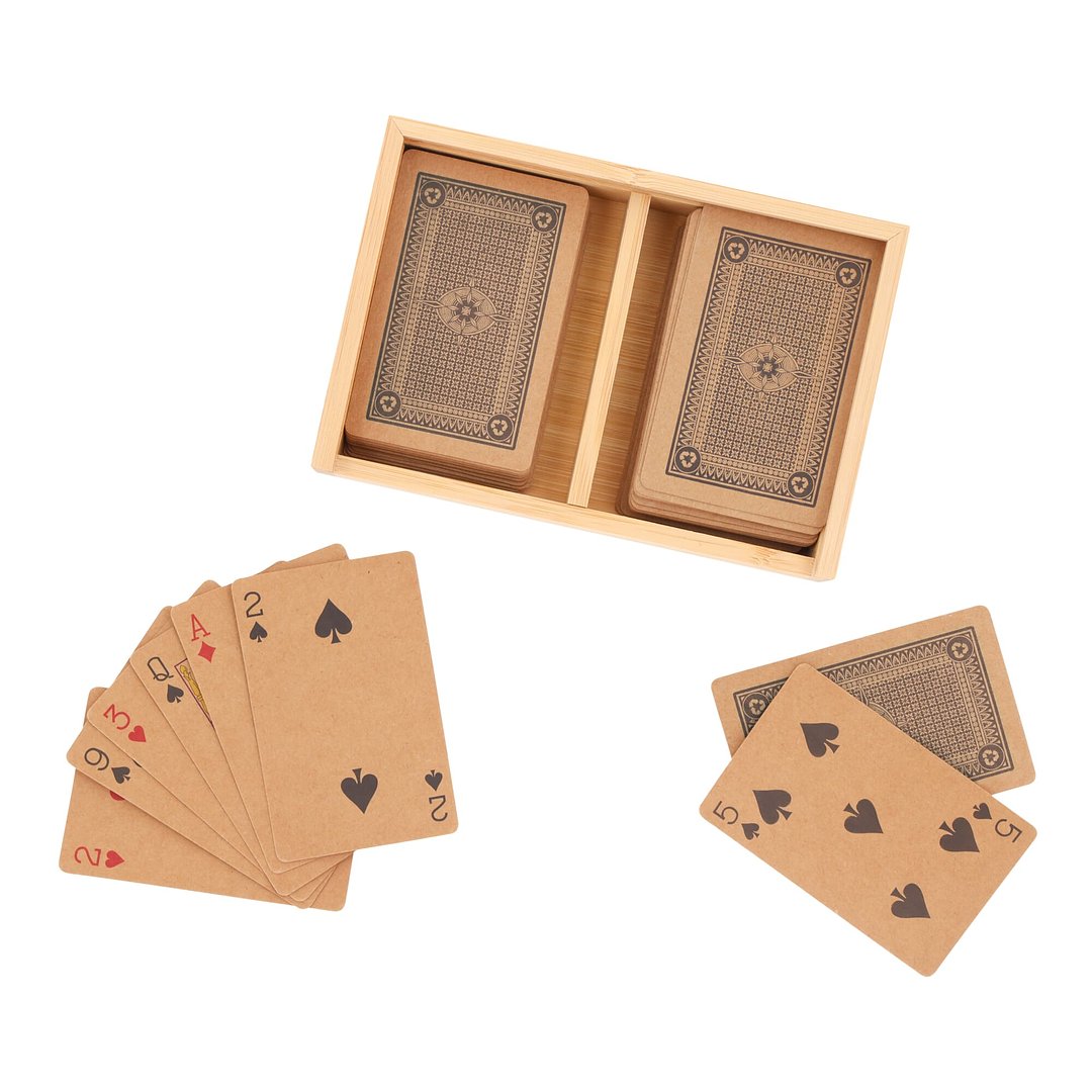 Pokerset in Bambus-Geschenkbox Lurensen