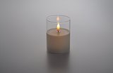 LED-Wachskerze im Glashalter Mudest