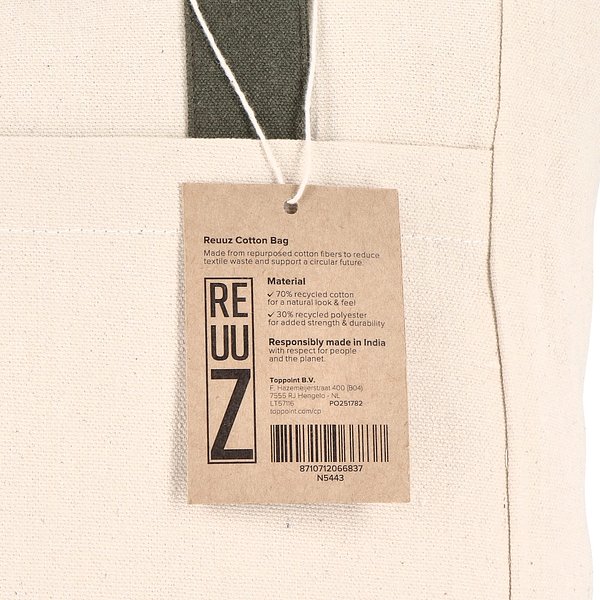 Reuuz Canvas Tragetasche 33 x 42 x 10 cm Giafervri