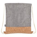 Kordelzugbeutel R-PET &amp; Kork 35 x 40cm Steie