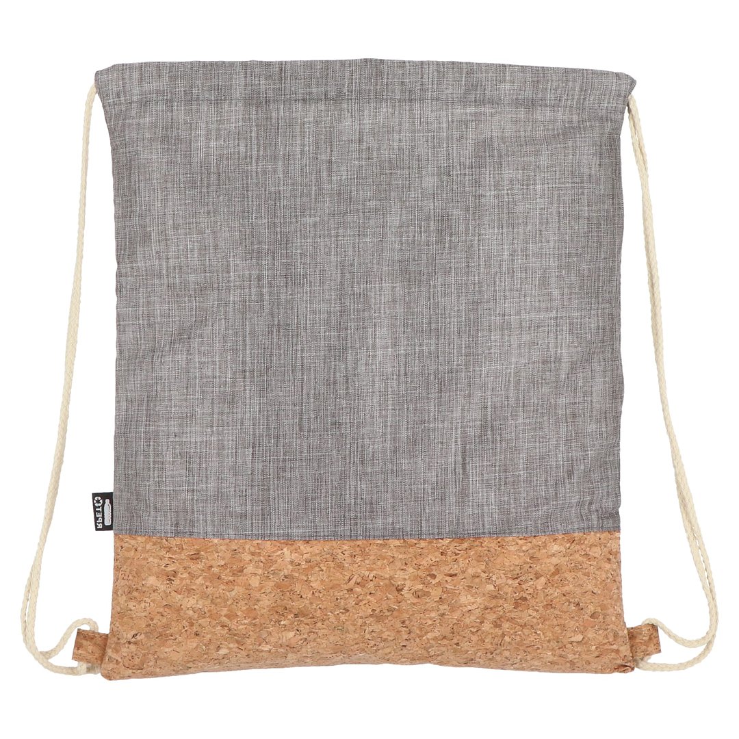 Kordelzugbeutel R-PET &amp; Kork 35 x 40cm Steie