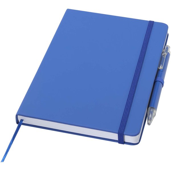 Set A5 Hardcover Notizbuch aus Recyclingpapier und einem Kugelschreiber - Andri