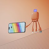 Octopus Gamma 2 Bio Charging cable with 3.000mAh Powerbank Nicorela