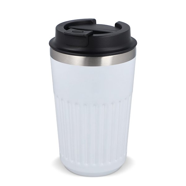 Recycelter Edelstahl-Thermobecher für Kaffee zum Mitnehmen, 400 ml Natianng