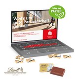 Adventskalender Laptop mit Lindt Schokolade