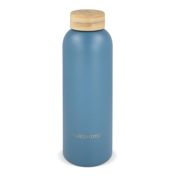 Edelstahlflasche mit Bambusdeckel 600 ml Oriköbi