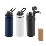 Trinkflasche aus 90% recyceltem Aluminium mit PP-Verschluss Ylanst