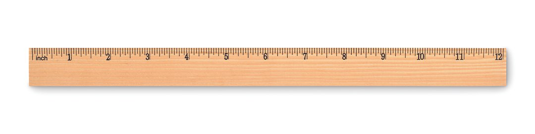 Holzlineal 30cm Natiaferg