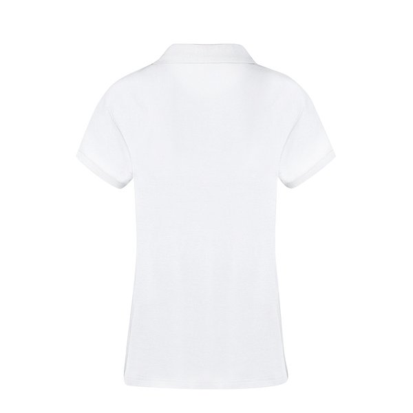 Erwachsene Frauen Weiss Polo-Shirt Idpan