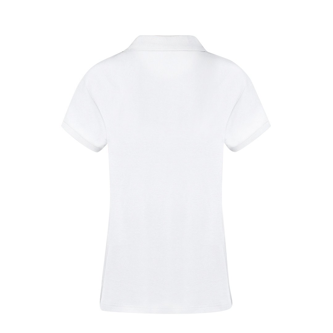 Erwachsene Frauen Weiss Polo-Shirt Idpan