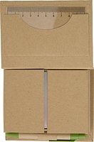 Memohalter Benchlans | Karton | Mit Lineal und Kugelschreiber