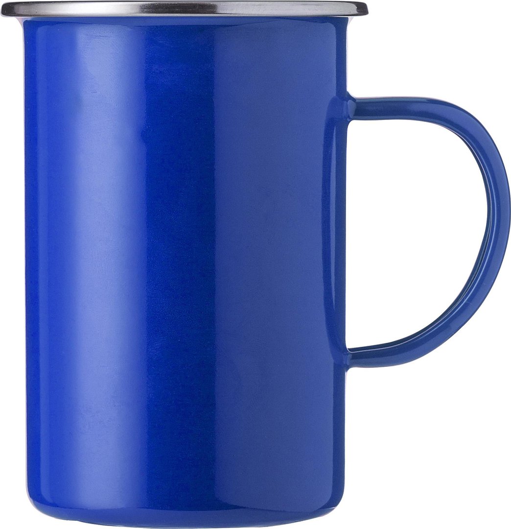 Emaille-Tasse Fränzi | Edelstahlrand | 450 ml