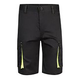 Zweifarbige Stretch-Bermudashorts mit mehreren Taschen (240 g/m²) aus Baumwolle (46 %), EME (38 %) und Polyester (16 %) Altie