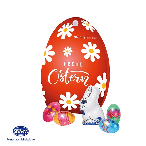 Werbe-Osterei mit Schokoladenmischung von Klett