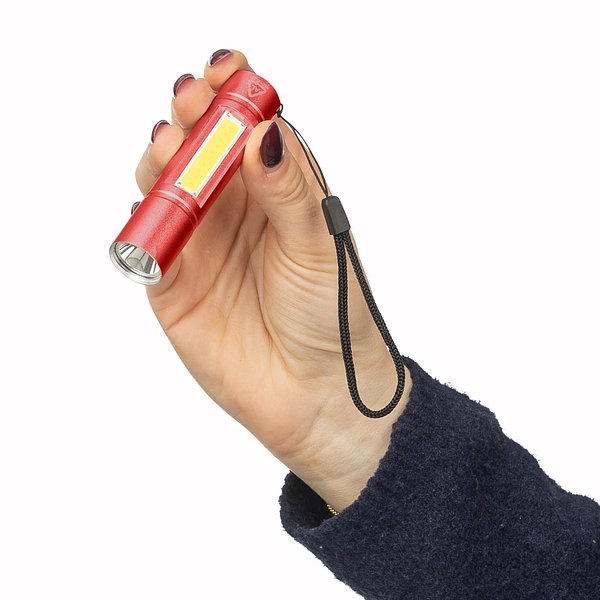 Taschenlampe aus recyceltem Aluminium COB Jovignas