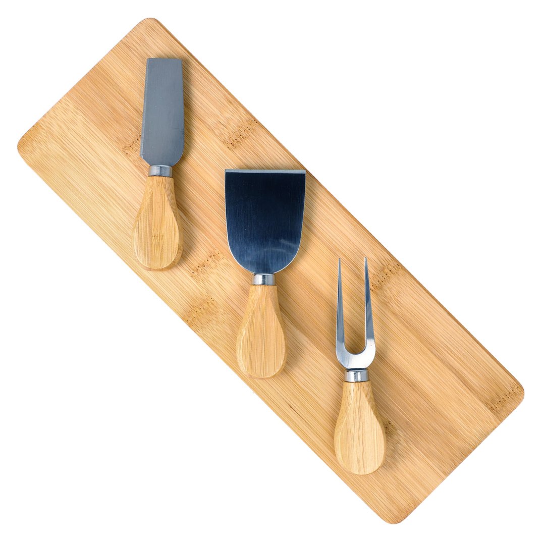 3er Bambus-Käse-Servier-Set Loldin