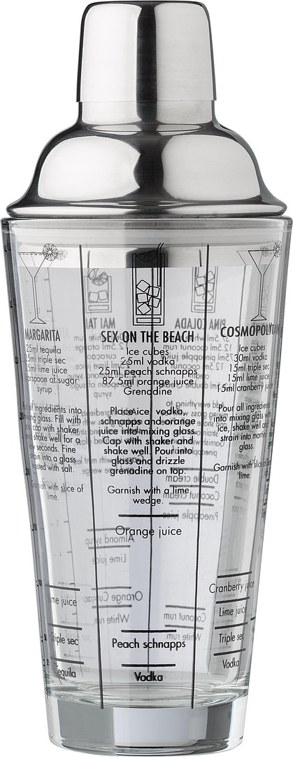 Glas-Cocktailshaker (400 ml) Mirina