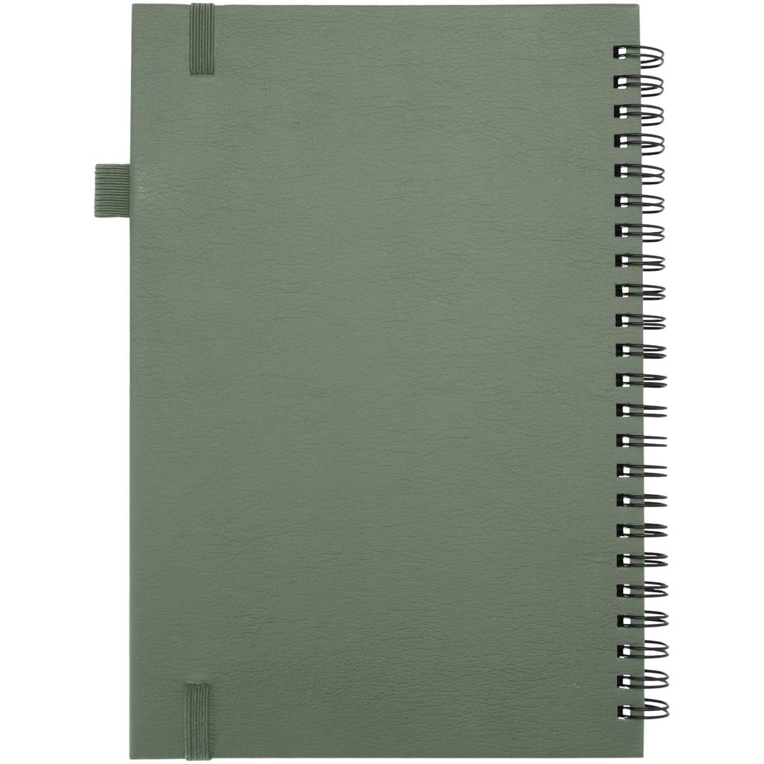 A5 Hardcover Spiralnotizbuch aus recyceltem Kunststoff - Palin