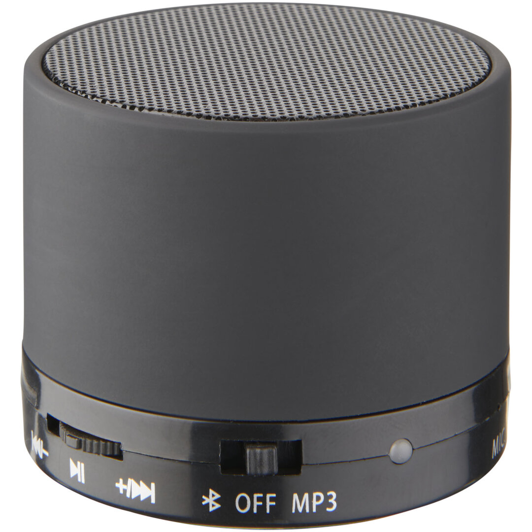 Zylinder Bluetooth® Lautsprecher mit gummierter Oberfläche - Nolfat