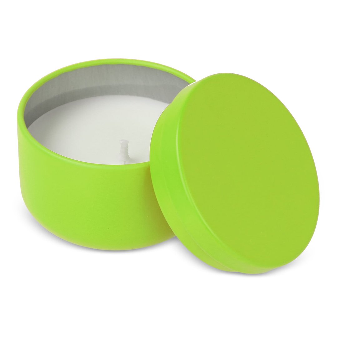 Asana unparfümierte Kerze auf Pflanzenbasis in recycelter Dose Menjast