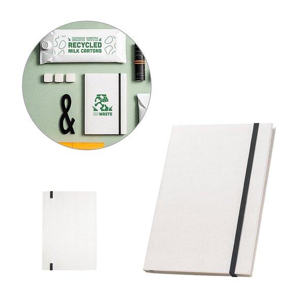 A5-Notizblock aus recycelten Milchkartons Buorlie