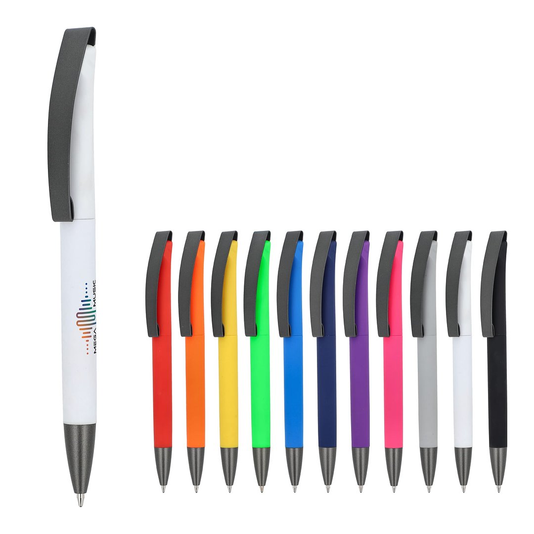 Kugelschreiber Vegas Softtouch Metallclip Aninen