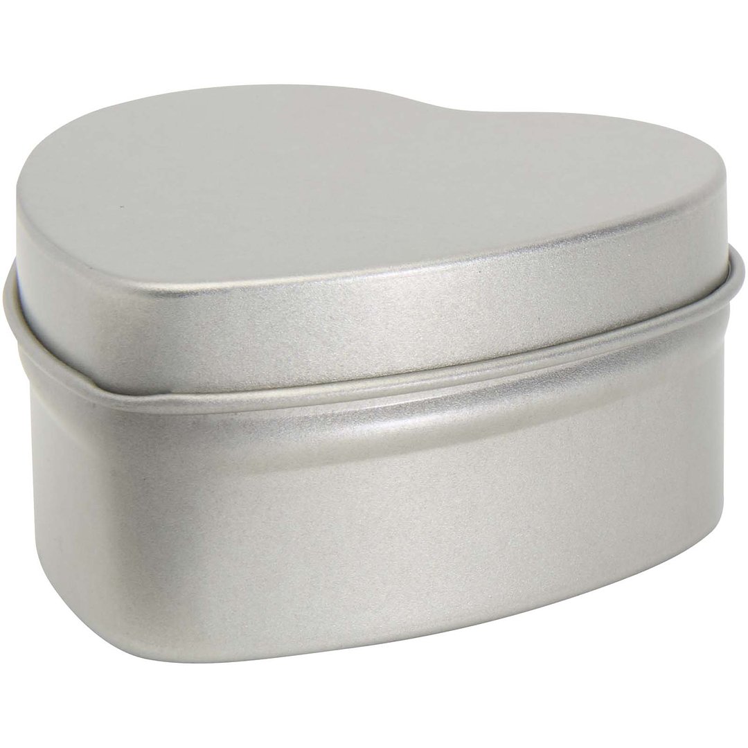 Herzförmige Zinnkerze mit Vanille Duft - Giun