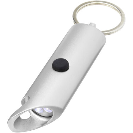 IPX-LED-Lampe und Flaschenöffner aus recyceltem Aluminium mit Schlüsselanhänger - Jöriorst