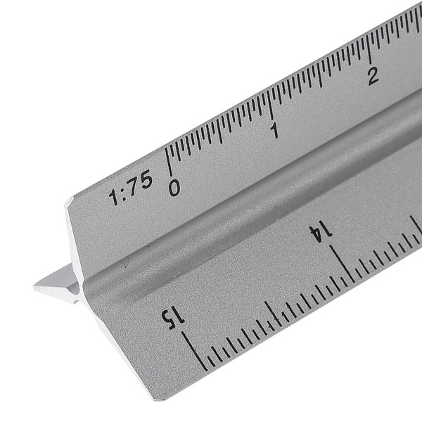 Aluminium-Dreiecklineal 30 cm Warjat