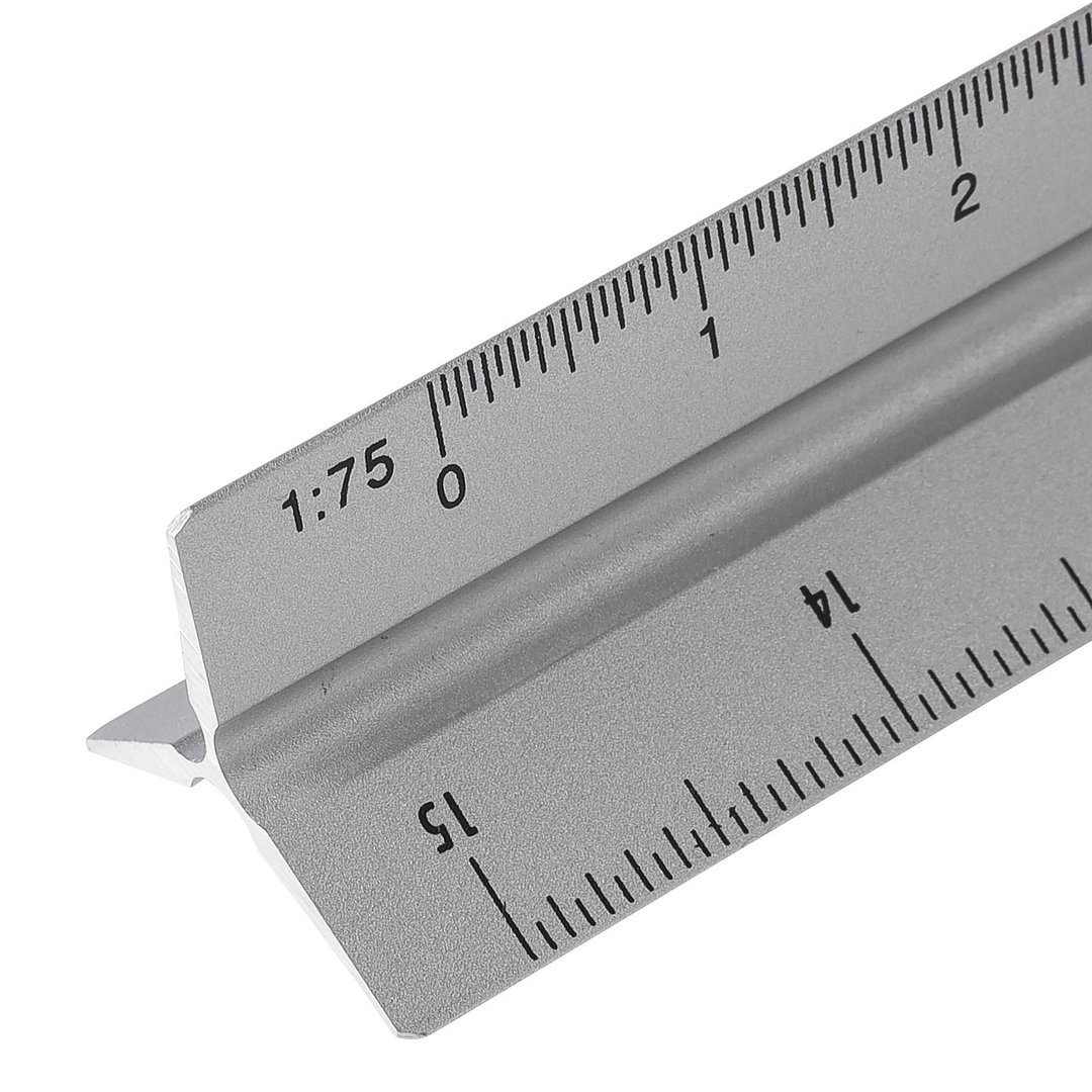 Aluminium-Dreiecklineal 30 cm Warjat