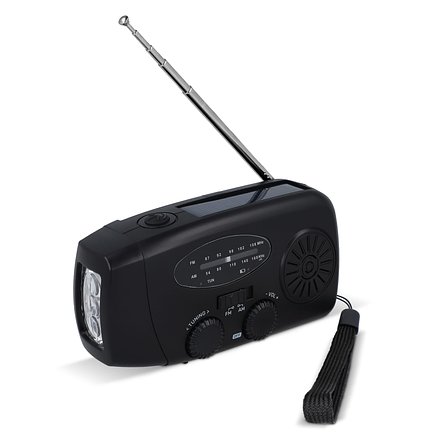 SafeSound Notfallradio mit Solar und Handaufzug Andrie