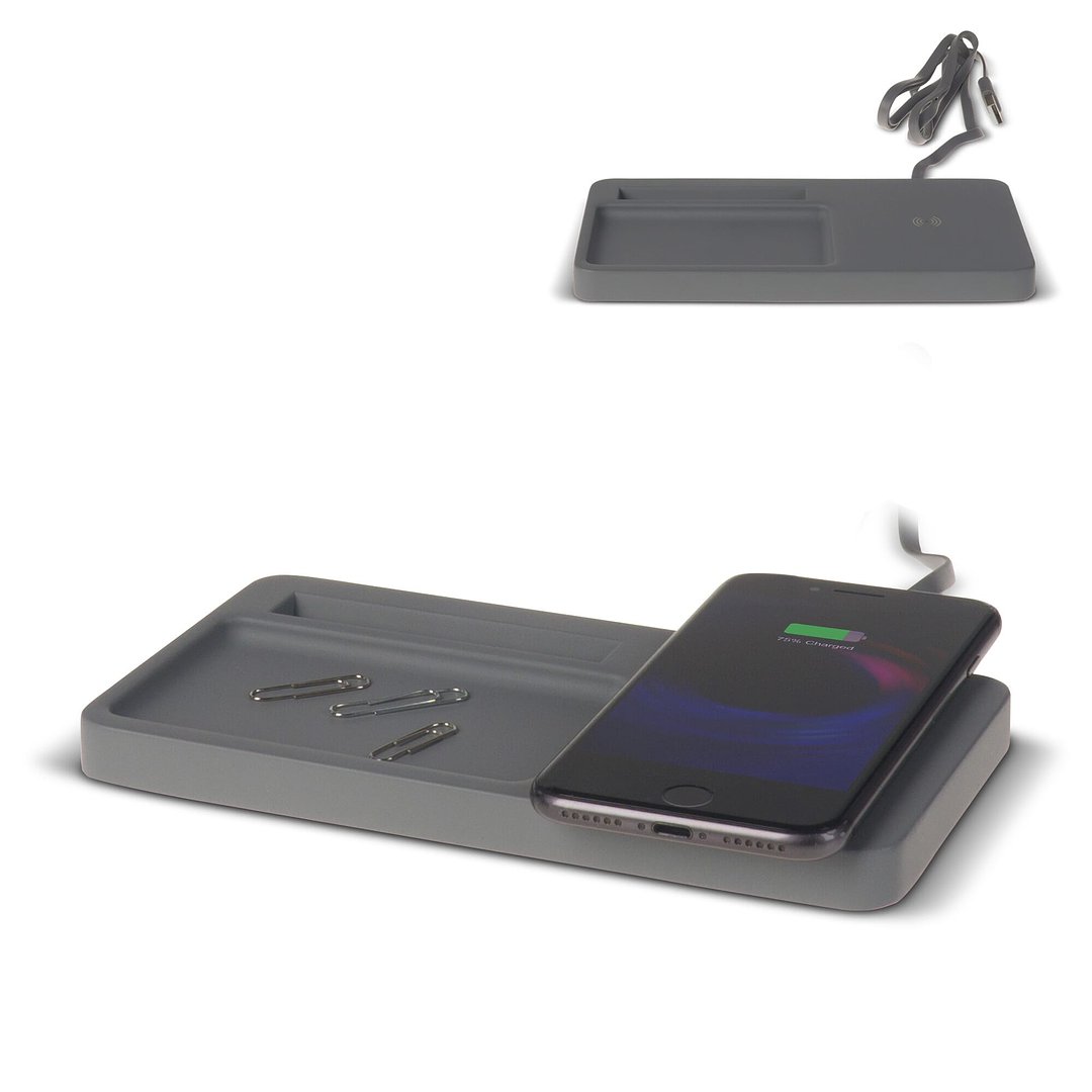 Limestone Desk organizer with wireless charger 5W Vretoll