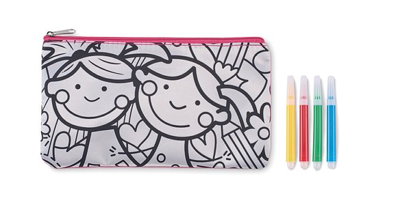 Schlampermäppchen mit Stiften Giafenian
