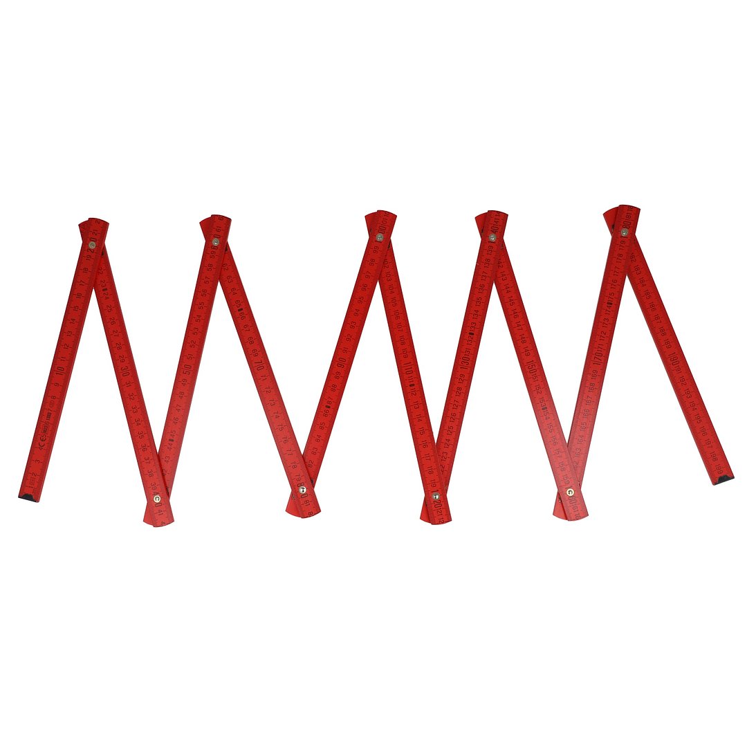 Zollstock Holz 2m Premium lackiert Dicorioli