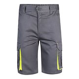 Zweifarbige Stretch-Bermudashorts mit mehreren Taschen (240 g/m²) aus Baumwolle (46 %), EME (38 %) und Polyester (16 %) Altie