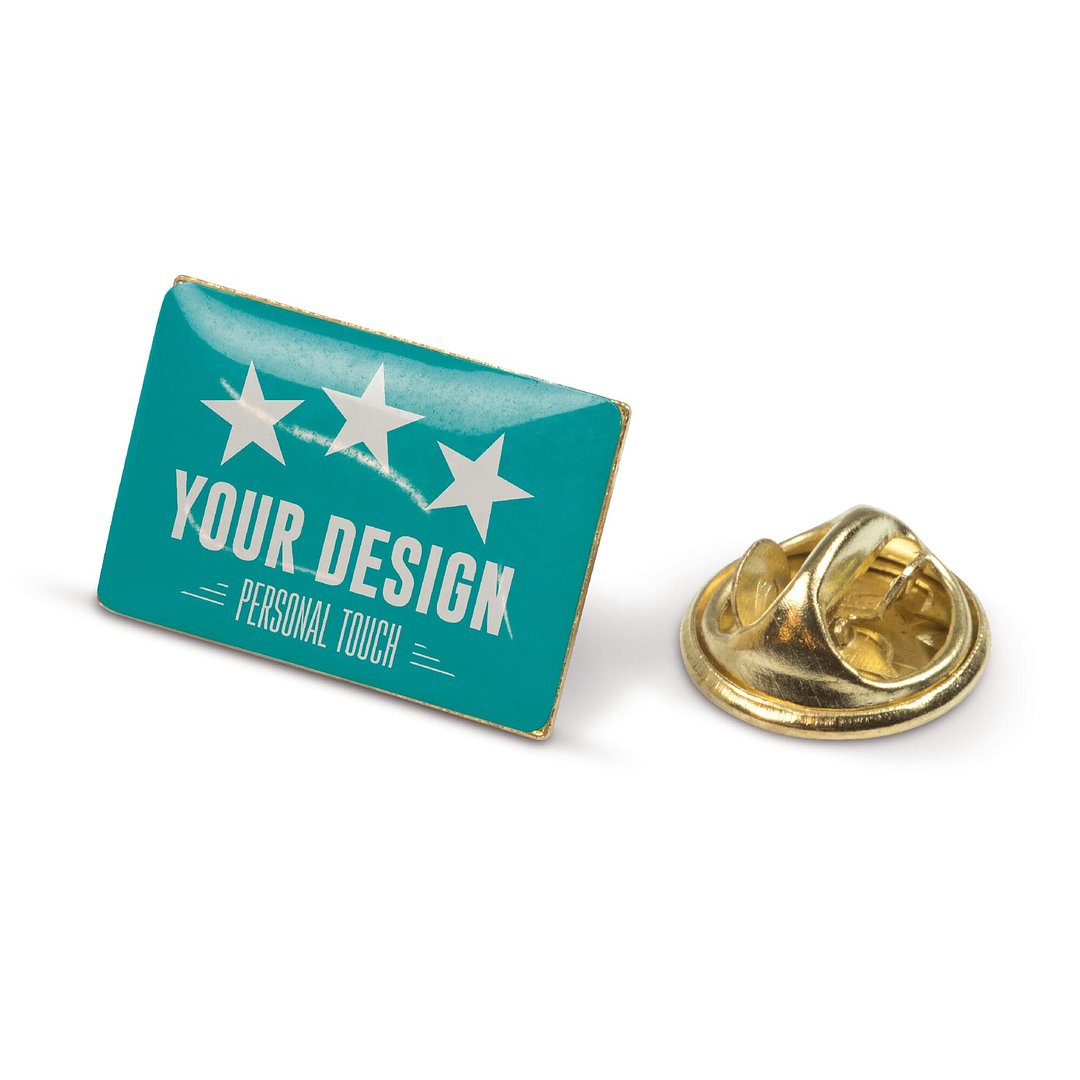 Metall Pin rechteckig 19x13mm Liuat