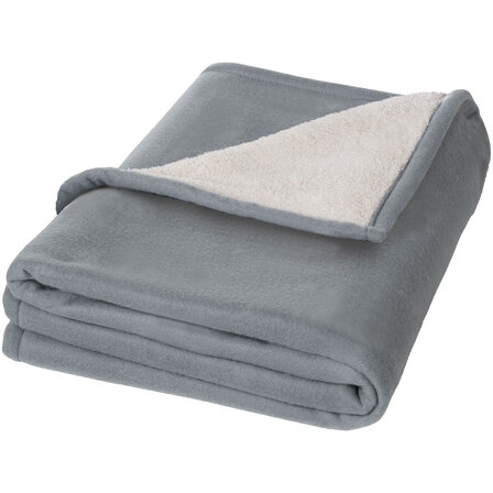 Decke aus weichem Fleece und Sherpa-Plaid - Vican