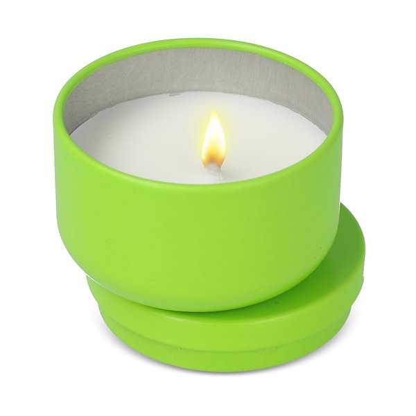 Asana unparfümierte Kerze auf Pflanzenbasis in recycelter Dose Menjast
