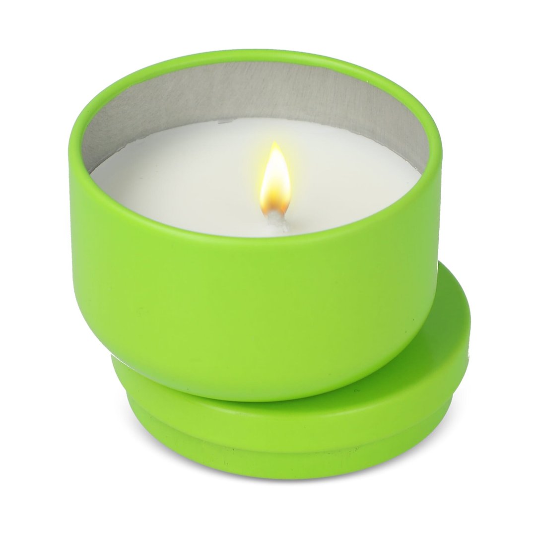 Asana unparfümierte Kerze auf Pflanzenbasis in recycelter Dose Menjast