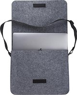 Laptoptasche Benin | Recycelter Filz | 15 Zoll | Klettverschluss