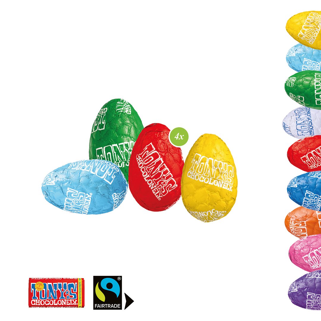 Eier-Parade mit Tony´s Schokolade