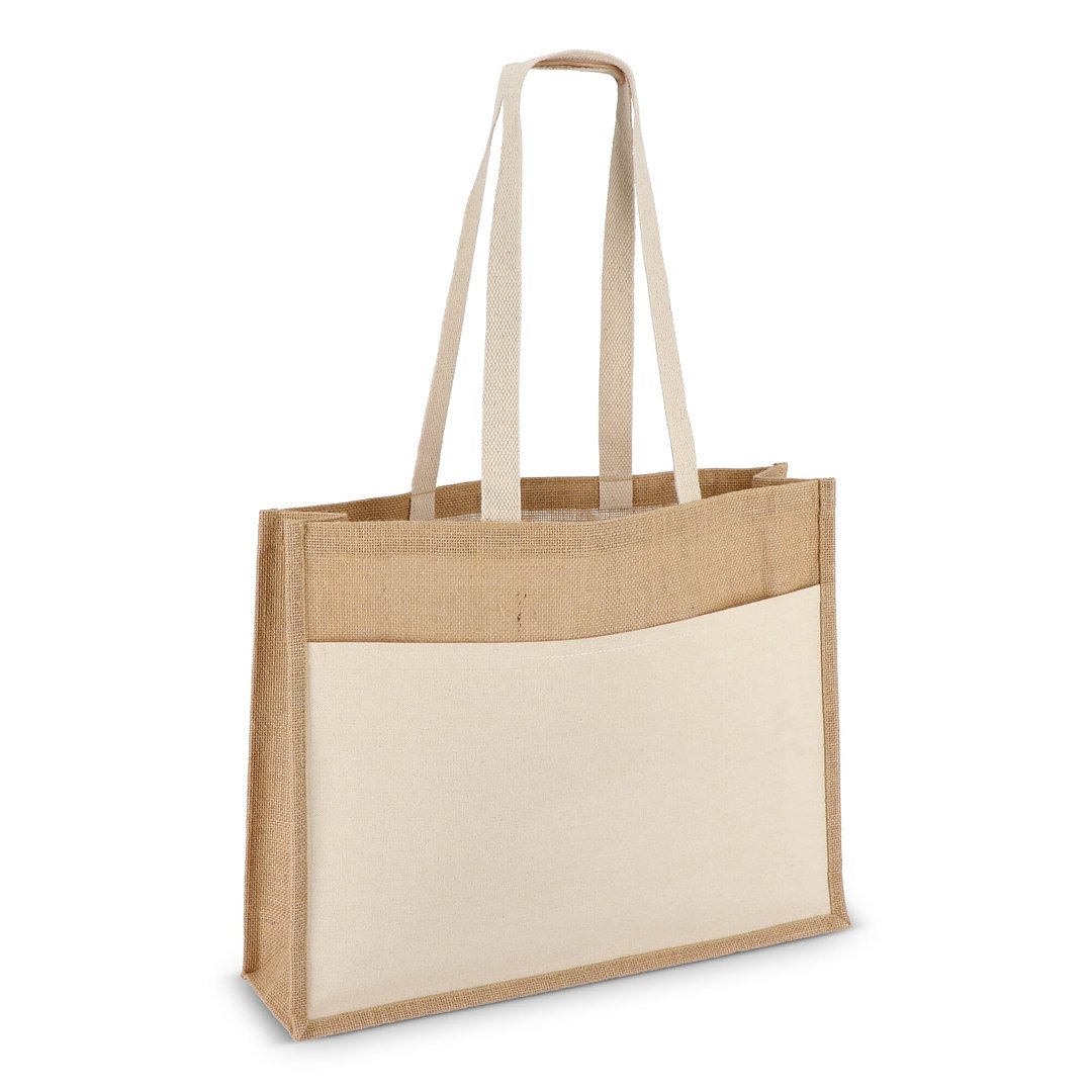 Jute Tragetasche OEKO-TEX® 45 x 12 x 35cm 320g/m² Dumenata