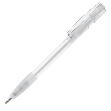 Kugelschreiber Nash Transparent mit Gummigriff Liuling