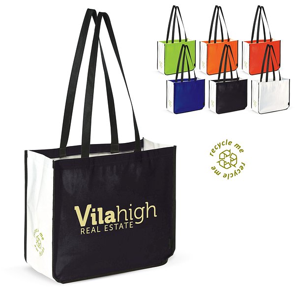 Einkaufstasche im Querformat PP Non-Woven 120g/m² Minel