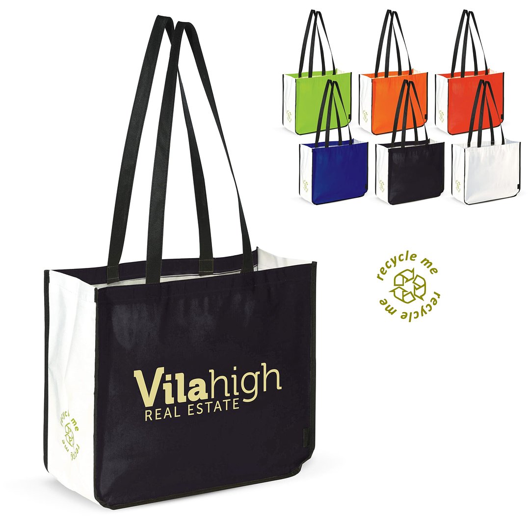 Einkaufstasche im Querformat PP Non-Woven 120g/m² Minel