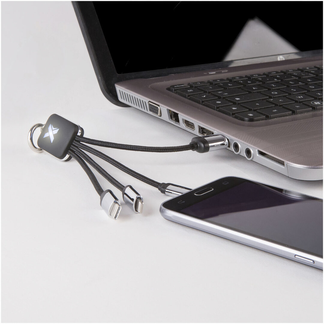 Quatro Ladekabel mit Leuchtlogo - Waren